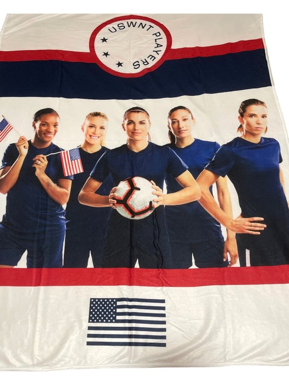 Soccer World Cup Olympic Team United States Womens USWNT Throw Blanket FIFA - Picture 2 of 10